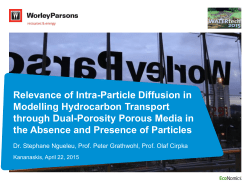 Relevance of Intra-Particle Diffusion in Modelling Hydrocarbon