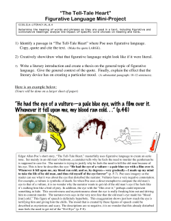 2015 "Tell-Tale" figurative language mini project