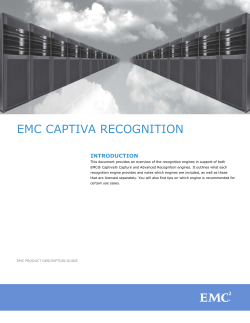 EMC Captiva Recognition