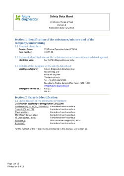MSDS STAT-IO-I-PTH 4K-IPT-00 - STAT Intra-Operative I