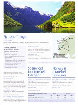 Fj orda - Guidepost Tours