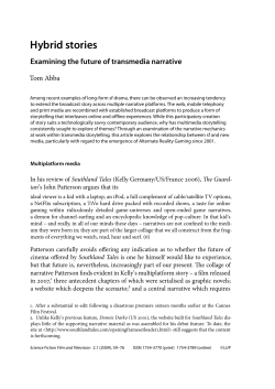 Hybrid stories - Digital Cultures Research Centre