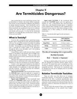 Are Termiticides Dangerous? - Nebraska Extension in Lancaster
