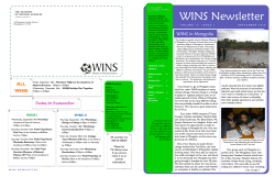 WINS Newsletter - Academy of Natural Sciences of Drexel University