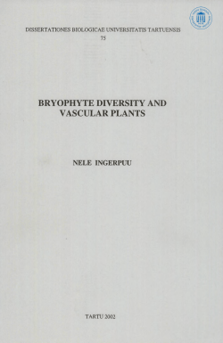 bryophyte diversity and vascular plants