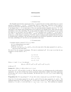 PENTAGONS 1. Introduction The Stasheff operad