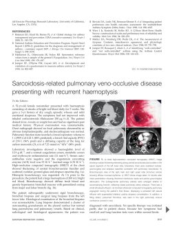Sarcoidosis-related pulmonary veno