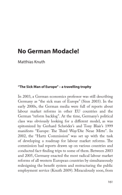 No German Modacle! &ldquo;The Sick Man of Europe&rdquo; &ndash; a travelling trophy