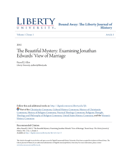 The Beautiful Mystery: Examining Jonathan Edwards` View of Marriage