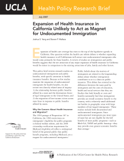 Policy Brief - UCLA Center for Health Policy Research