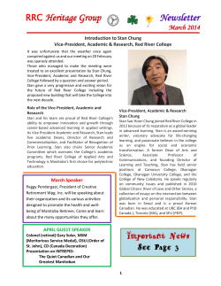 March 2014 Newsletter