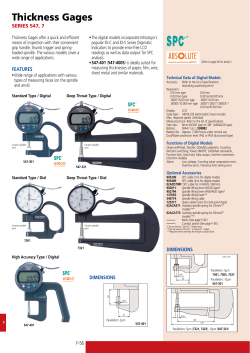 Thickness Gages