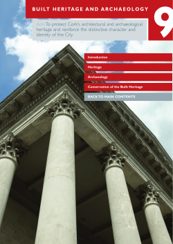 BUILT HERITAGE AND ARCHAEOLOGY