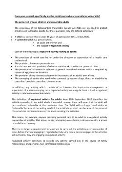 Does your research specifically involve participants who are