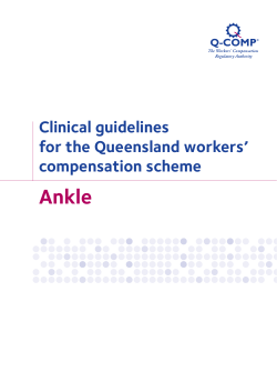 Ankle - Worksafe QLD