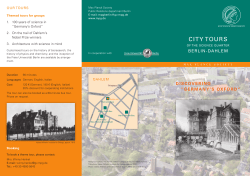 Tours of Dahlem Science Quarter