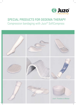 special products for oedema therapy
