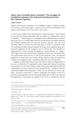 Spain: Quis Custodiet Ipsos Custodes?: The