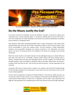 Do the Means Justify the End?