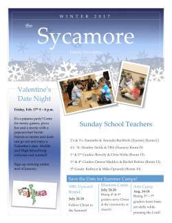 Sunday School Teachers Valentine`s Date Night