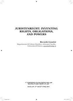 juristenrecht. inventing rights, obligations, and powers