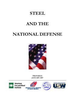 steel and the national defense