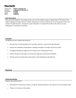 Macbeth - OnCourse
