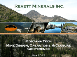Revett Minerals Inc.