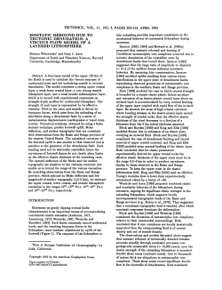 ISOSTATIC REBOUND DUE TO TECTONIC DENUDATION: A