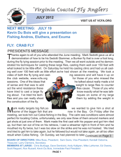 July - Virginia Coastal Fly Anglers