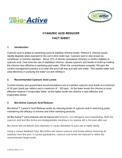 cyanuric acid reducer fact sheet