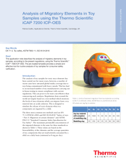 Analysis of Migratory Elements in Toy Samples using the Thermo
