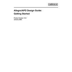 Allegro/APD Design Guide: Getting Started
