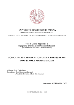 scr catalyst application under pressure on two