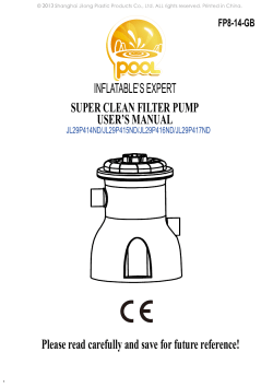 INFLATABLE`S EXPERT SUPER CLEAN FILTER PUMP - Aqua-fun