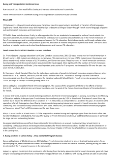 Busing and Transportation Assistance Issue How to curtail cuts that