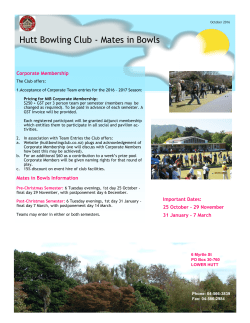 Hutt Bowling Club