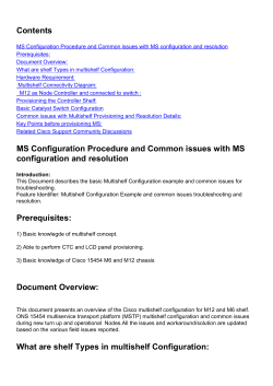 Multishelf Configuration Example and Common issues with