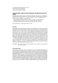 Diagrammatic scales for bean diseases: development and