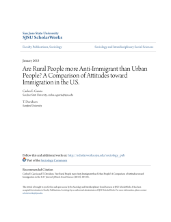 Are Rural People more Anti-Immigrant than Urban People?