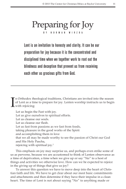 Preparing for Joy - Baylor University