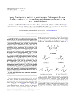 Mass Spectrometry Method to Identify Aging