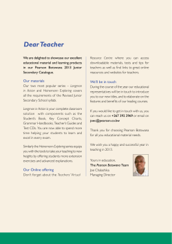 Pearson Botswana Junior Secondary School