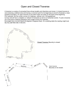 Open and Closed Traverse