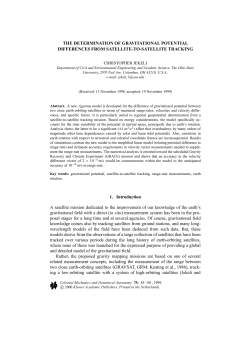 The determination of gravitational potential differences