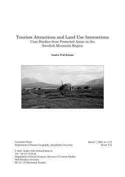 Tourism Attractions and Land Use Interactions