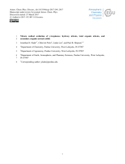 Nitrate radical oxidation of &gamma;-terpinene: hydroxy nitrate, total organic