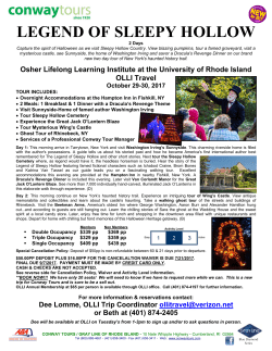 legend of sleepy hollow - University of Rhode Island