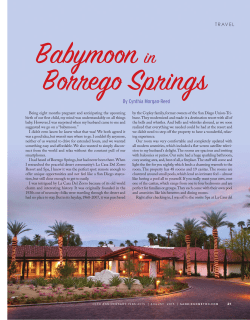 SD Metro: "Babymoon in Borrego Springs"