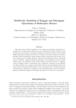 Multibody Modeling of Engage and Disengage